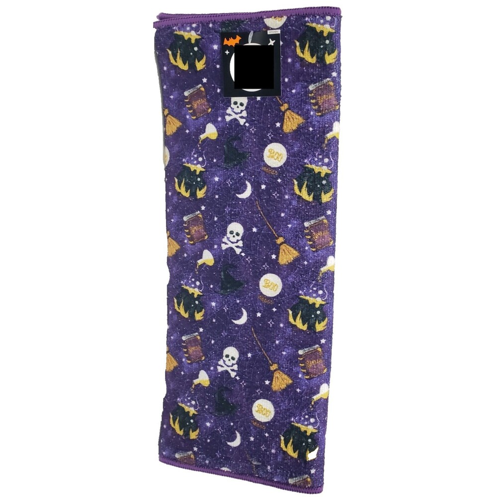 Printed Microfiber Dish Drying Mat (16"x19") HALLOWEEN THEME ON PURPLE, MB